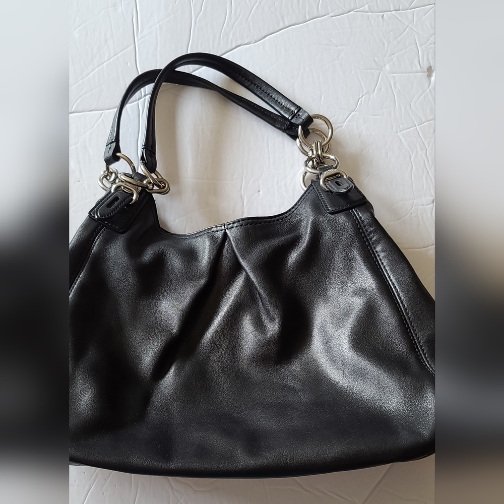 Leather black Coach Maggie Hobo Bag